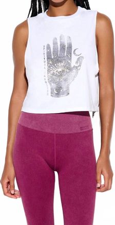 Spiritual Gangster Incantation Spirit Crop Tank In White