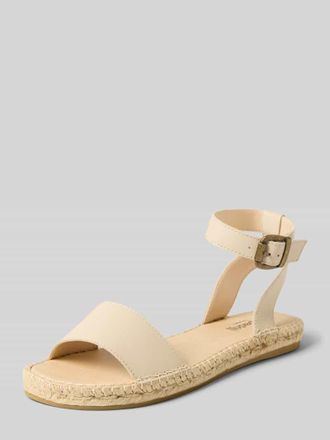 Espadrij Sandalette aus Leder Modell NIMES in Offwhite, Gr&ouml;&szlig;e 36