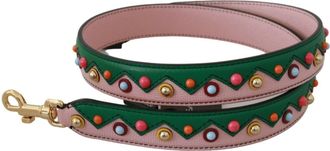 Dolce & Gabbana Mens Shoulder Strap Leather Pink Handbag Accessory Bag
