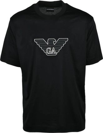 Emporio Armani t-shirt - Heren - T-shirts - Zwart - L - Katoen - Tops