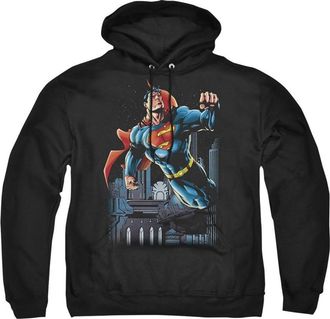 Gildan Superman Night Fight Adult Pull Over Hoodie / Hooded Sweatshirt