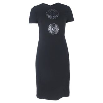 Prada Prada Pailletten Sheath Jurk in Zwarte Viscose