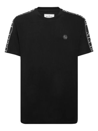 Philipp Plein logo-print T-shirt - men - Cotton/Polyester - XXXL - Black
