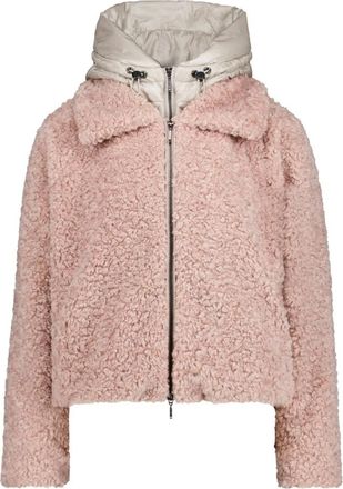 AMBER & JUNE Nepbont & Shearling Jassen - Dames - Jassen - Roze - 2XL - Nepbont - Jassen