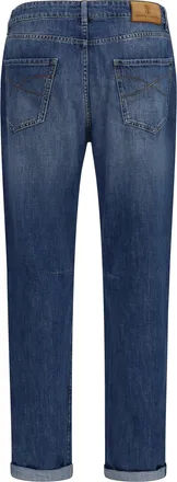 Brunello Cucinelli Mens Straight Five-Pocket Jeans Cotton Denim Medio Upper