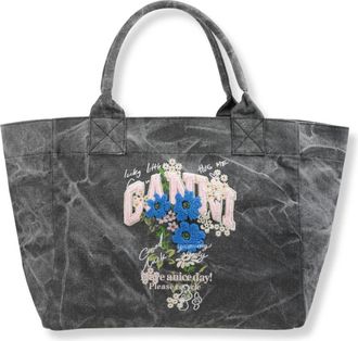 Ganni Bolso Tote Reversible XXL - Bags - Mujer - Gris - ONE SIZE