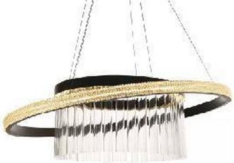 OEM Parela - Ara&ntilde;a De Cristal Led Moderna Con Anillo De Cristal 60 Cm