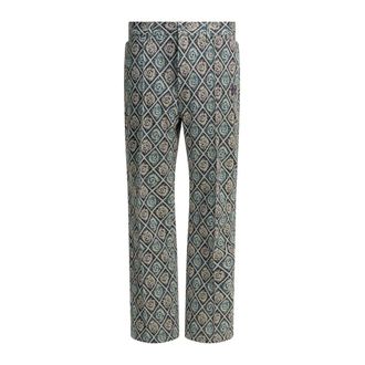 Needles Track Pant - Poly Jacquard - Heren - Broeken - Veelkleurig - Maat: M Poliester