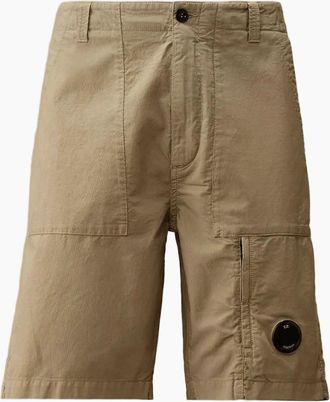 C.P. Company Mens Ottoman Lens Bermuda Shorts - Tan - Size: 32/32