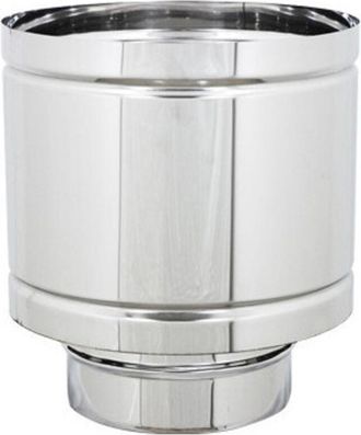 OEM Fumadero De Barril De Acero Inoxidable &Oslash;20 Cm - Acero Aisi 304 - Protecci&oacute;n Contra La Lluvia Y El Viento