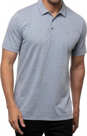 Travis Mathew Brew Boys Polo Shirt In Heather Federal Blue