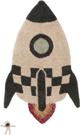 Lorena Canals Rocket Cotton Blend Washable Rug in Dark Grey at Nordstrom