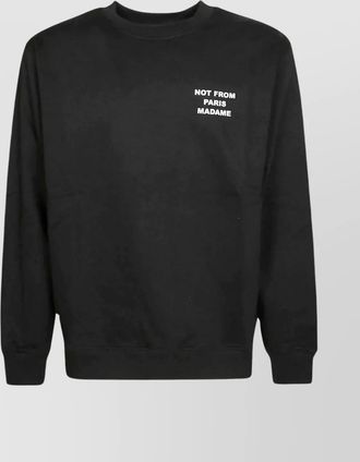 Dr&ocirc;le de Monsieur cotton logo print sweatshirt