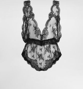 Dolce & Gabbana Lace Bodysuit - Woman Underwear Black 1