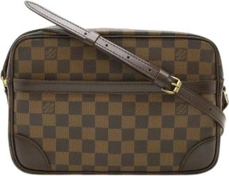 Louis Vuitton Pre-owned Cross Body Bags, female, Brown, Size: ONE SIZE Pre-owned Canvas Cross Body Bag