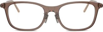 Moncler metal square-frame glasses - Brown