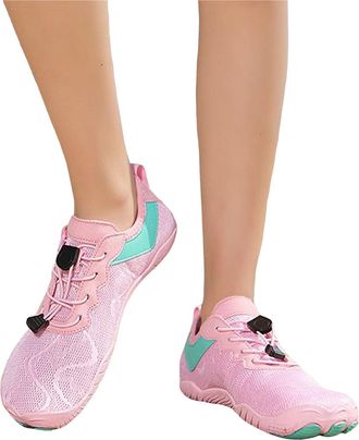 Generic Mens Running Trainers - Mens Outdoor Water Sports Five Toe Sneakers for Hiking Fitness Swimming Cycling Beach and Stream Activities Pink