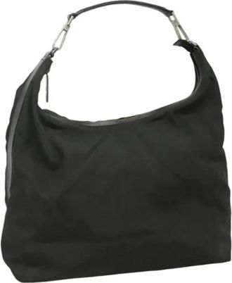 Gucci Pre-owned Canvas gucci-bags - Dames - Vintage Handtas - Bruin - ONE Size - Vintage