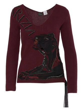 Krizia cashmere sweater - women - Cashmere - 40 - Red