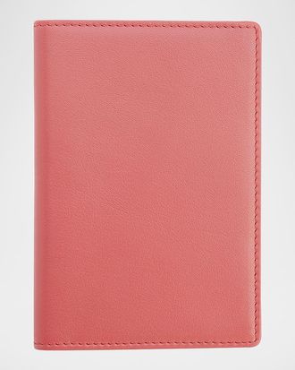 Royce Leather Personalized Leather RFID-Blocking Passport Wallet with Vaccine Card Pocket