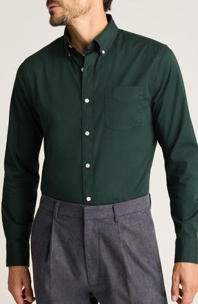 Bonobos Everyday Slim Fit Cotton Button-Down Oxford Shirt in Scarab at Nordstrom, Size Medium