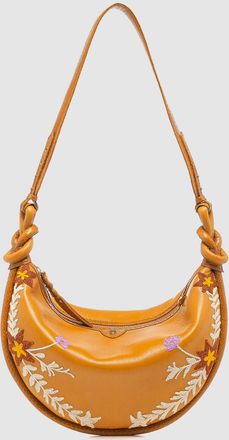 CLARIS VIROT Sac Chris Nappa Brod&eacute;e Miel