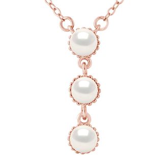 Lola Van Der Keen Womens Necklace - Like a Star Collection - Pink Sterling Silver - One Size