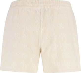 Tory Burch Womens Shorts Terry Cloth Ivory New Cotton