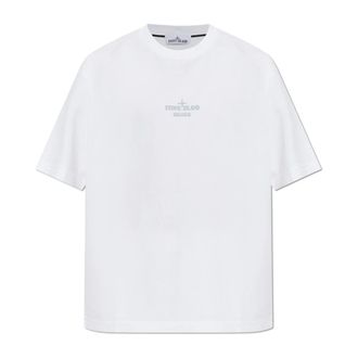 Stone Island Heren, Tops, Wit, Maat: S Katoen