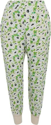 Stella McCartney Pantaloni sportivi a fiori - Verde