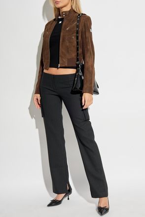 Misbhv Pants With Striped Pattern, Womens, Black