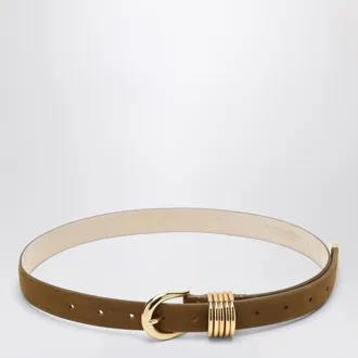 D&eacute;hanche Hollyhock belt light brown/gold in suede