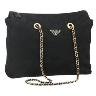 Prada Pre-owned Shoulder Bags, female, Black, Size: ONE SIZE Pre-owned Vintage Shoulder Bag