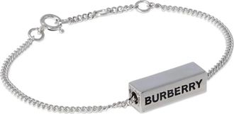 Burberry Armbänder - Engraved Bar Logo Chain Bracelet - Gr. ONE SIZE - in Silber - für Damen