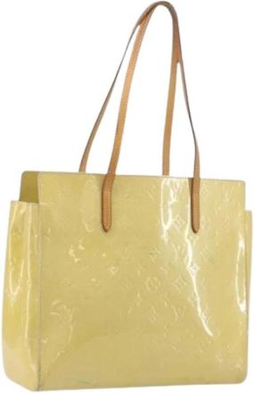 Louis Vuitton Pre-owned Vintage Patent Leather Tote Bag - Dames - Vintage Shopper - Beige - ONE Size - Vintage