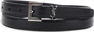 Saint Laurent Cassandre Leather Belt