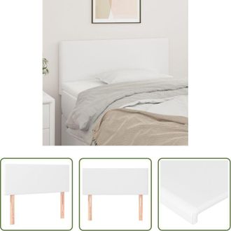 vidaXL Testiera in similpelle - Testiera Bianca 90x5x78/88 cm in Similpelle