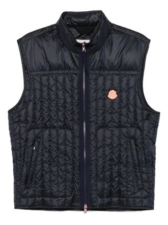 Moncler x Gilga Farm by Donald Glover gewatteerde mouwloze top - Blauw