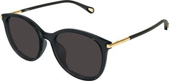 Chlo&eacute; CH0397SK Asian Fit 001 Womens Sunglasses Grey Size 56