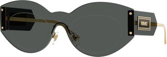 Versace Stijlvolle zonnebril in zwart - Dames - Zonnebrillen - Grijs - 44 MM - Accessoires