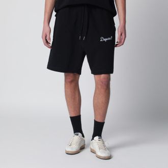 Dsquared2 Schwarze Baumwollshorts mit entspannter Passform
