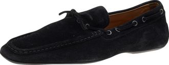 Tod's Tods Black Suede Slip On Loafers