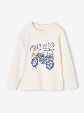 Vertbaudet T-shirt motif ludique gar&ccedil;on &eacute;cru