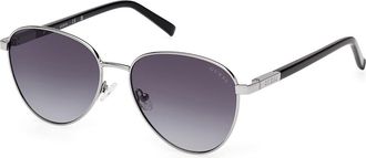 Guess GU3041 10B Mens Sunglasses Silver Size 53