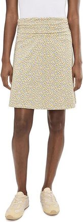 Toad&Co Chaka Skirt Womens Skirt Gold Print : MD, Cotton/Jersey/Spandex