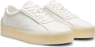 HUGO BOSS Leather Derby shoes with crepe rubber sole
