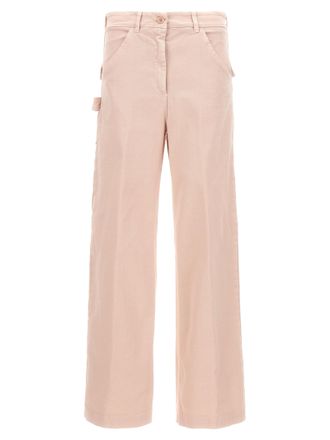 Nude Multicolor Cotton Cargo Womens Pants