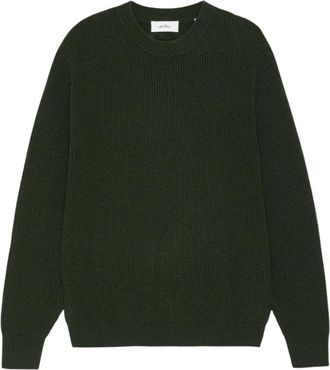 Les Deux Wool Rib Roundneck Knit - Heren - Ronde hals truien - Groen - XL - Wol - Truien & Vesten