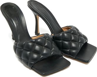 Bottega Veneta Mules Lido trapuntate - Nero