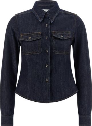 Dries Van Noten Blue Regular Solid Shirt